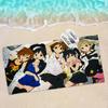 Anime K-On Mikrofaser Bedrucktes Strandtuch Bergsteigen Yoga Strand Schwimmen Laufen Saugfähiges Weiches Handtuch