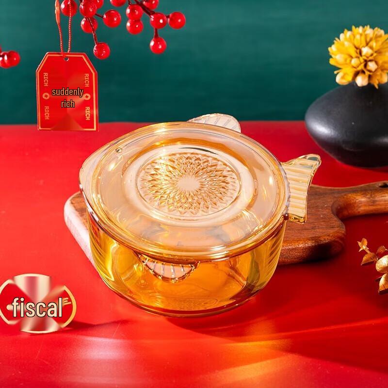 Amber Heat-Resistant Glass Dinnerware Set