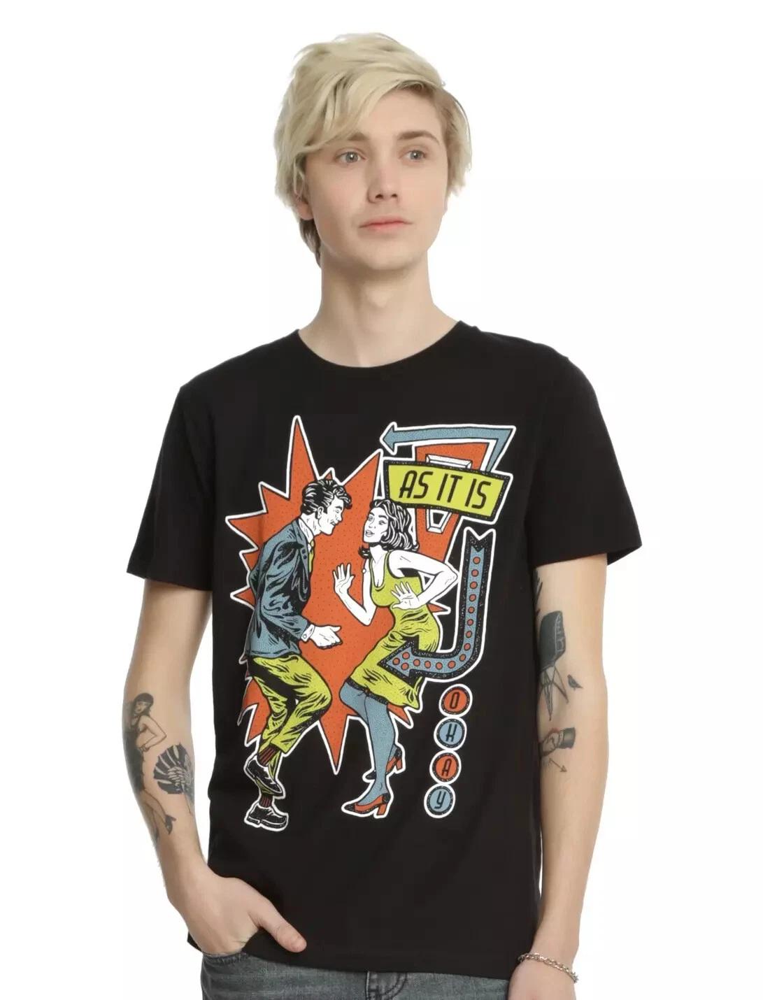 

As It Is Mens As It Is Comic Book Okay Album Shirt NWT XS- 3XL 3XL