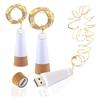 A84E-2PCS LED Cork Bottle Fairy Lights USB Powered Battery Operated 2M 20 Leds For Home Kitchen Party Decor