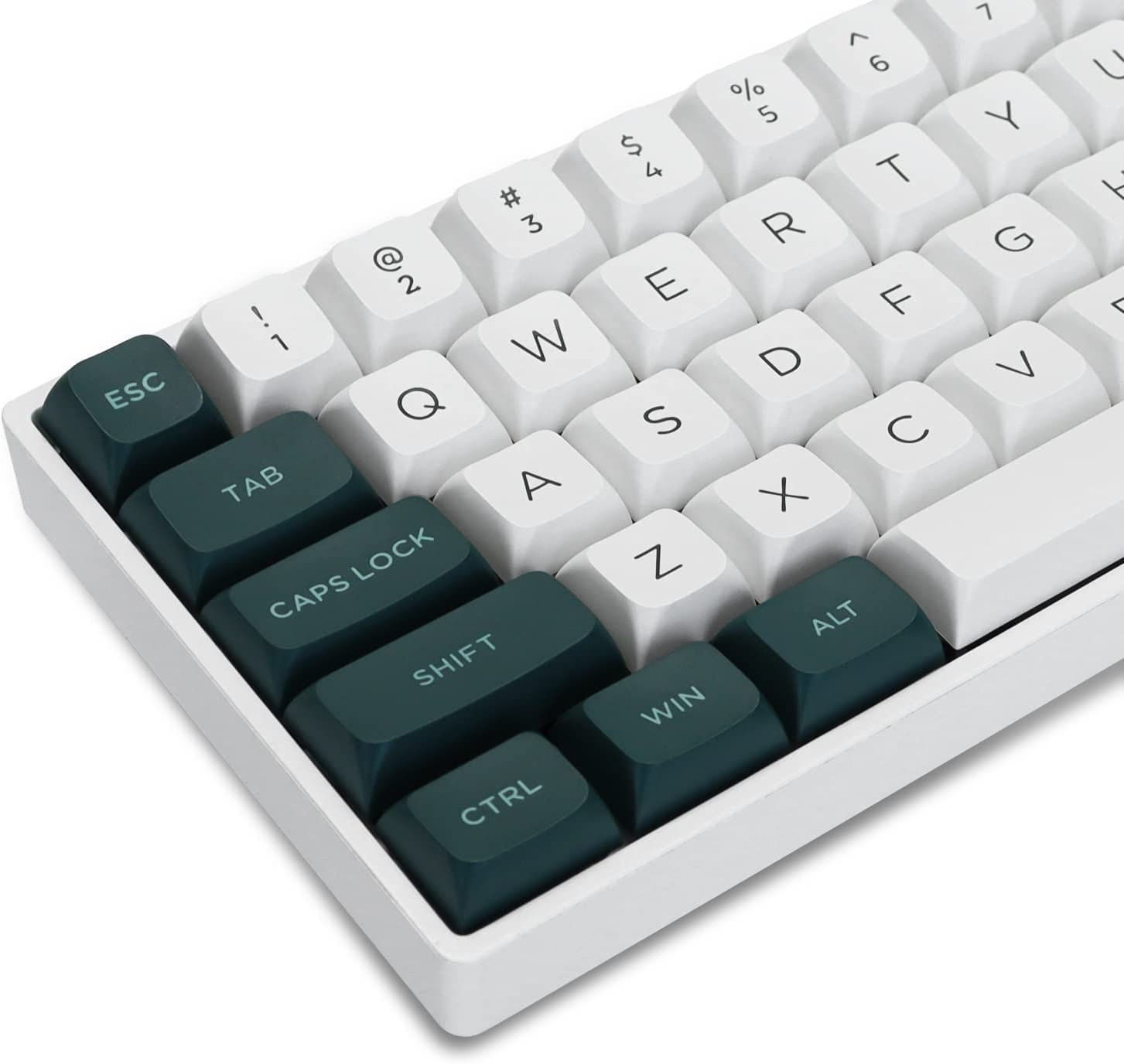 

XVX Keycap 189 Key Double Shot PBT Keycap Cherry MX Gateron Перемикач для механічної клавіатури XVX Profile Keycap 60%65%70%100% (Білий/Зелений) зелений