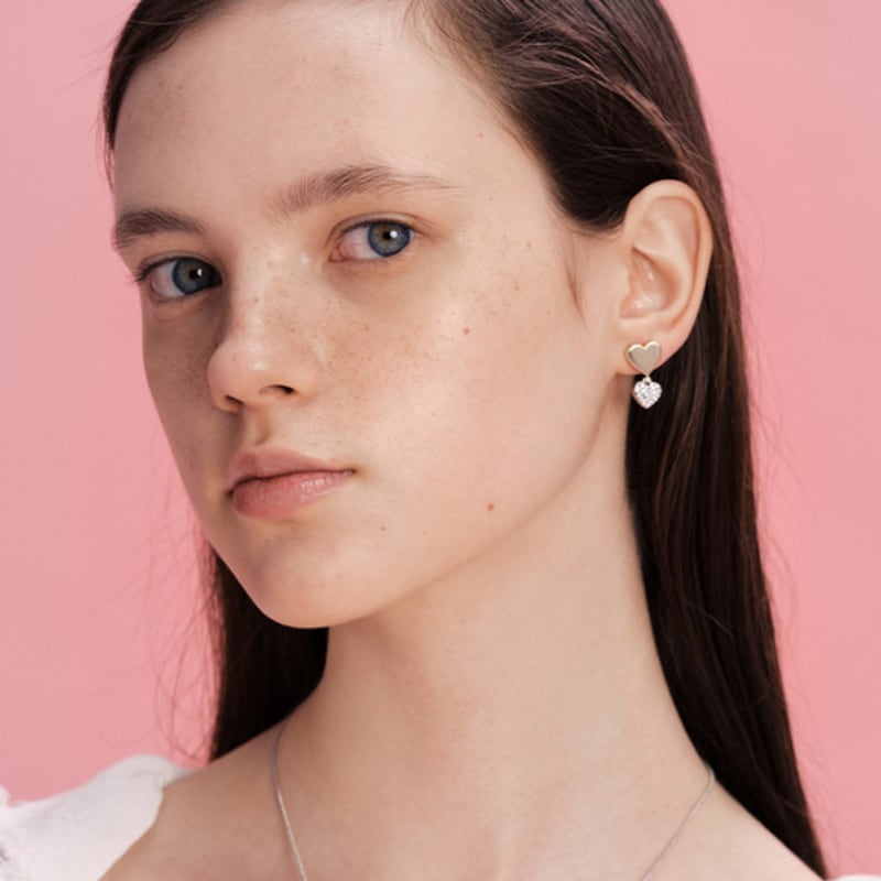 VINTAGE HOLLYWOOD Essential Heart Earrings_VH2412EA003M