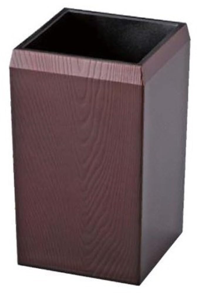 Fukui Craft Square Chopstick Teak 90124020 ABS) Wood-grain Holder,