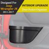 Organizzatore Tasca in Rete per Portiera Auto Scatola Portaoggetti Porta Bicchiere Per Jeep Wrangler JK 4 porte 2 porte 2011 2012-2017 Accessori Interni