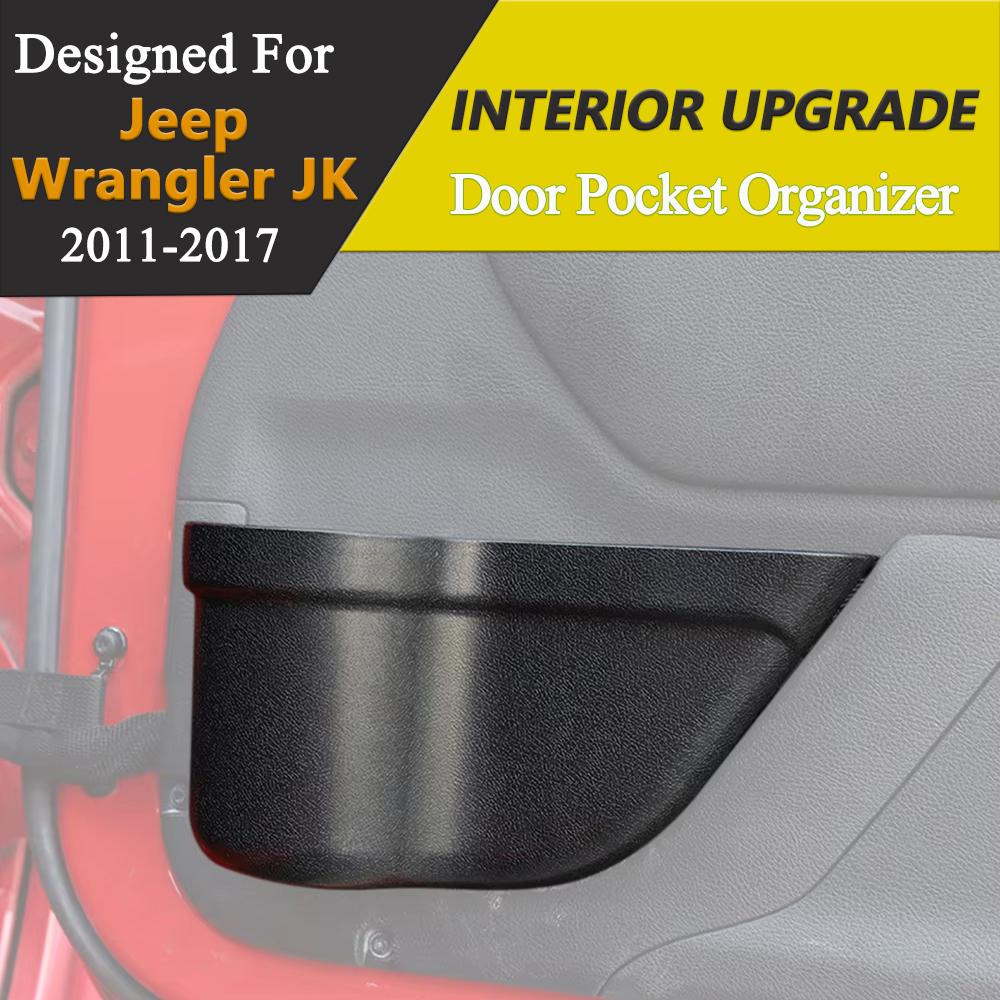 Organizzatore Tasca in Rete per Portiera Auto Scatola Portaoggetti Porta Bicchiere Per Jeep Wrangler JK 4 porte 2 porte 2011 2012-2017 Accessori Interni