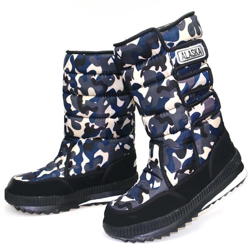 Snow Boots Men Women Winter Shoes Warm Cotton Large Snow Boots Medium Tube Cotton Shoes