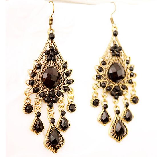 

LUXY MOON Water Drop Бирюзовые женские богемные винтажные серьги преувеличенные длинные серьги