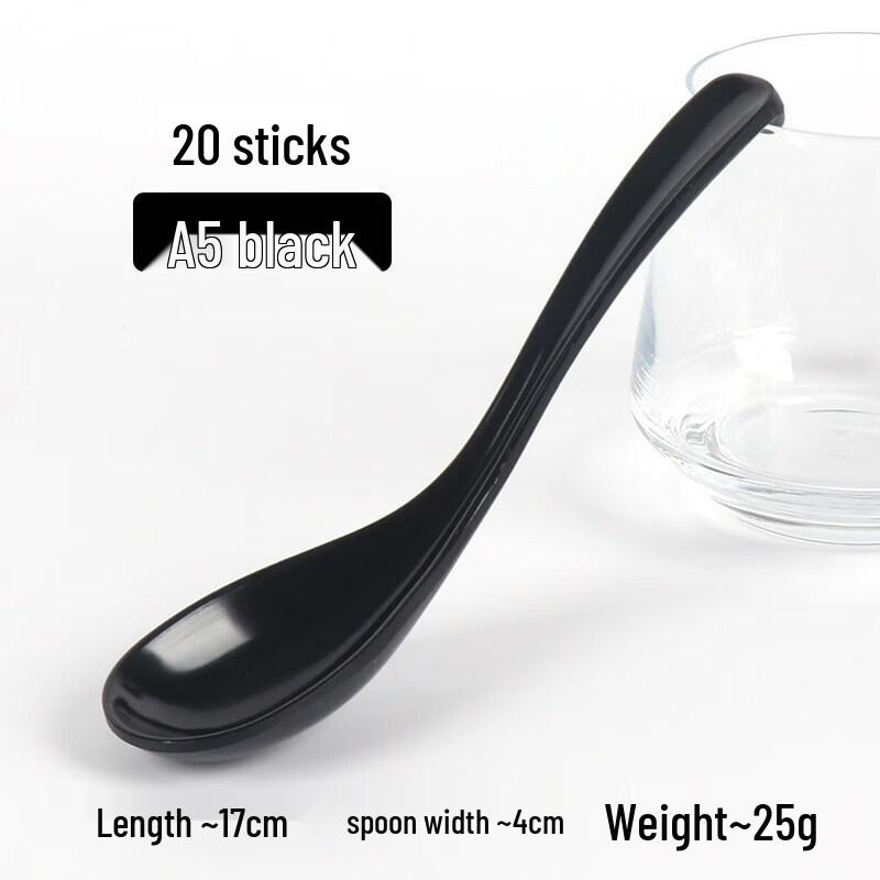 Qiwei Commercial Melamine Long-Handle Soup Spoon