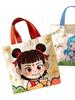New Canvas Tote Bag for Kindergarten Girls - Portable, Handheld Lunch or Gift Bag