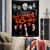 Band My CChemical RRomance Buntes Wandteppich-Wandbehang Böhmische Wandteppiche Mandala-Wandbehang-Tücher