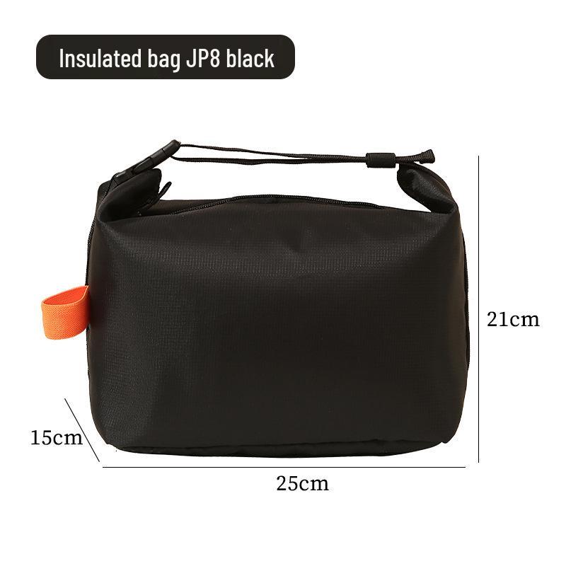 Japanese Style Insulated Lunch Bag - Large Capacity Bento Box with Thick Aluminum Foil for Office Workers