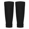 2 Pairs Shin Guard Sleeves Shin Pad Socks Nylon Size 38‑47 Sports Accessory for Soccer Football Black