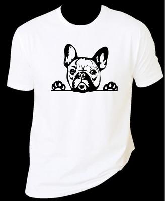 Französische Bulldogge Unisex T-Shirt 100% Baumwolle Premium Tee S,M,L,XL,XXL