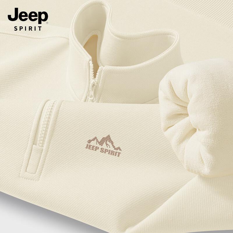 JEEP SPIRIT Herren Fleecegefüttertes Freizeit-Sweatshirt