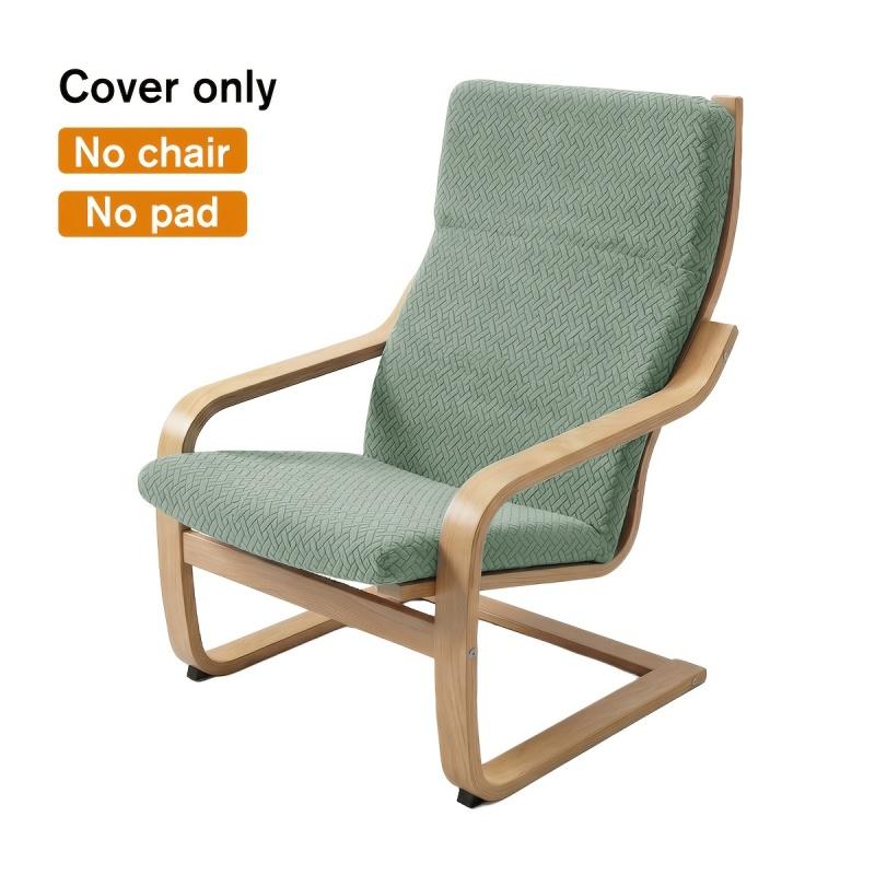 Wasbare Overhoes voor Poang Stoel Antislip Houten Armleuning Beschermer Loungestoelhoes voor Woonkamer Decoratie