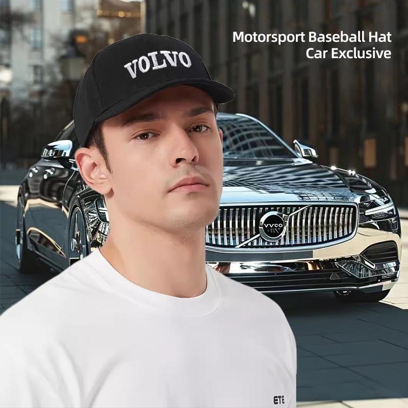 Car Baseball Cap Embroidered Duck Tongue Hat For Volvo XC90 V90 V60 XC60 V40 S80 S60 S90 C40 XC40 V70 XC70 C30 C70 EX90 Rdesign