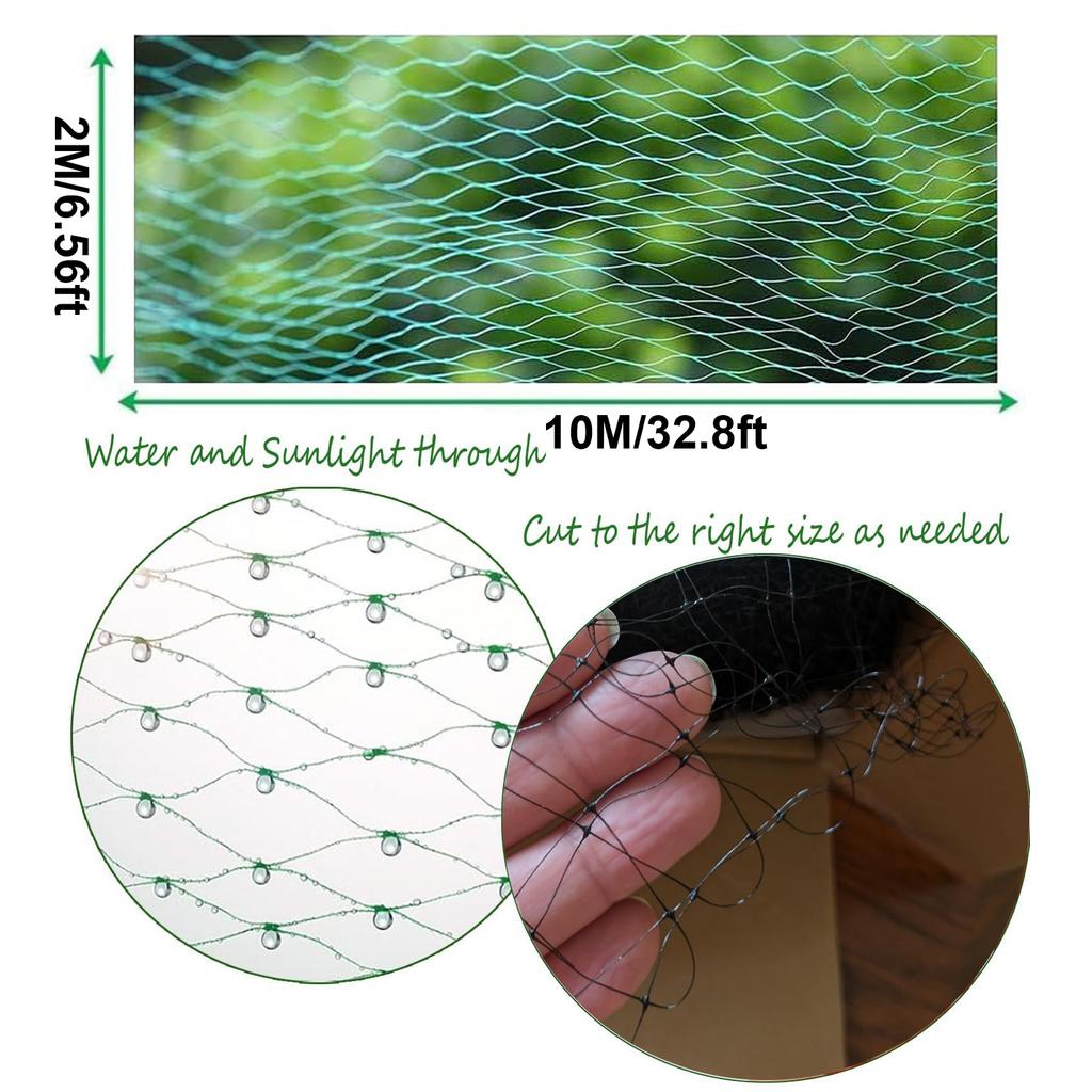 1pcs Garden Bird Net Green/black Polyethylene Extruded Netting Thickened Net Aquaculture Net Greenhouse Net Orchard Net