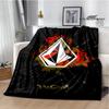 Coperte con logo V-VOLCOM stampato Flangia Coperta calda morbida e confortevole casa viaggio letto coperta coperte da picnic regalo di compleanno