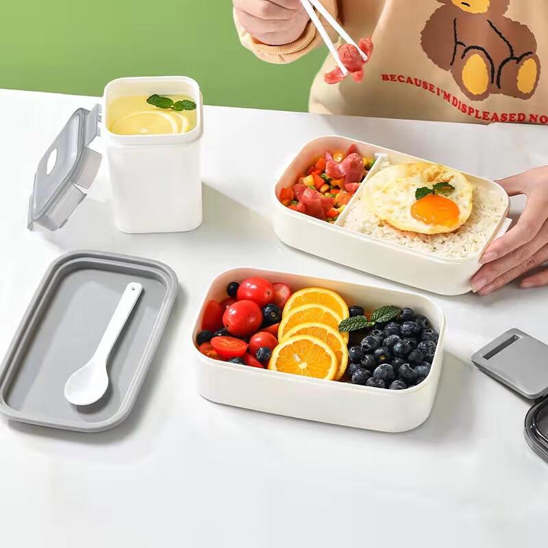 Japanese Style Microwavable Double-Layer Bento Box