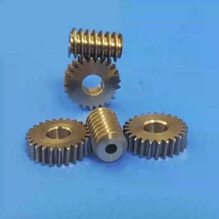 Micro Worm Gear and Worm Wheel Set, Ratio 1:25, Module 0.5 Worm Bore 5mm for RC Models and Precision Machinery
