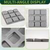 M-Modern-2 Pack Silicone Soap Molds 9 Cavities Square Soap Mold DIY Handmade Silicone Mold For Soap Making