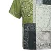 Kenzo Shirts Men's Green Cuban Collar Moderate Shirt FC55CH1449F5-56