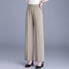 Women's Plus Size High Waist Cropped Wide Leg Pants – Elastic Waist Stretchy Trousers (Sizes XL-6XL) for Summer