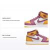Air Jordan 1 Retro High OG GS Brotherhood Kids Sneakers Gold University-Gold Light-Bordeaux 575441-706