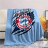 Custom Name Bayern München Flannel Blanket, High Quality Comfortable for All Seasons, Home Decor, Warmth and Comfort