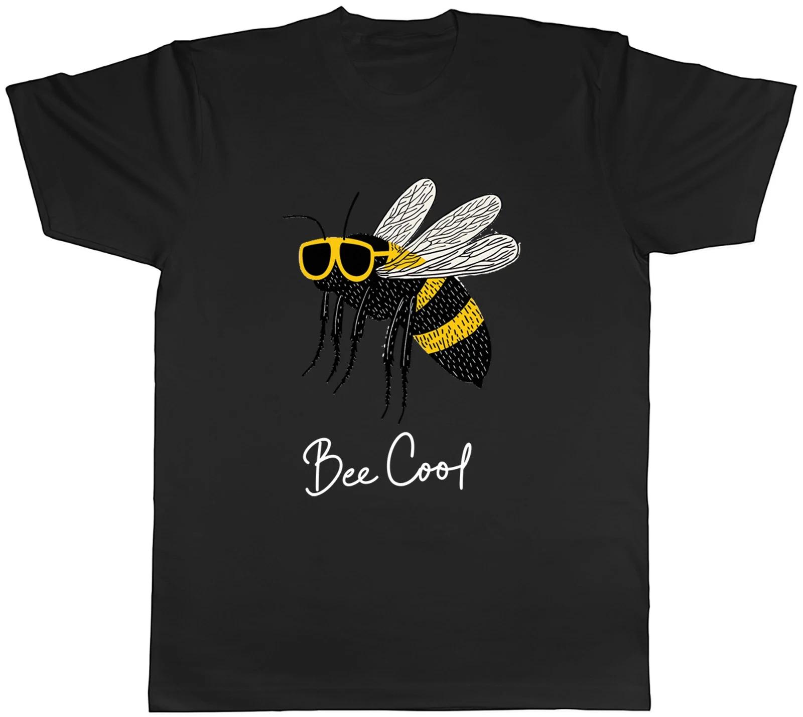 Bee Cool Funny Bumblebee with Sunglasses Mens T-Shirt Tee Gift Top XS