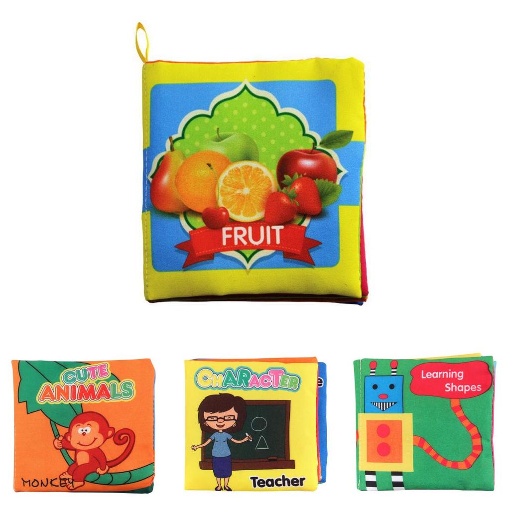Vibrant Intelligence Development Cloth Bed Cognize Book Educational Toy For Babies