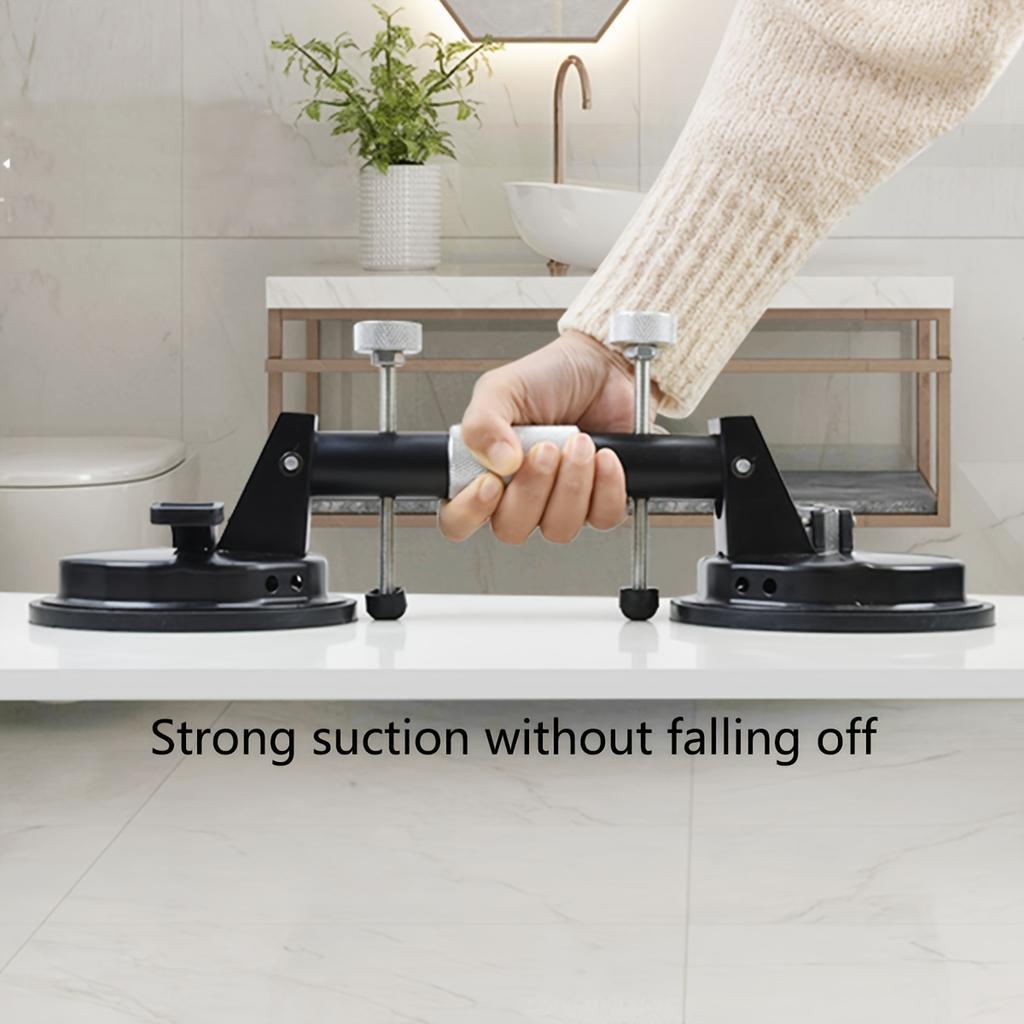 Saugheber Schwerlast Aluminium Vakuumplatten Griff Glashalter Haken zum Heben von Großglas/Fliesen Heber/Bewegen von Glas/Dellen Ausbeuler