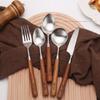 304 Stainless Steel Kitchenware Set, Steak Knife, Fork, Spoon, Western Spoon, High Appearance Level, 5Pcs