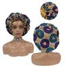 Double Layer Satin Bonnet Pattern Custom Bonnets Silk logo Woman Sleeping Hair Bonnet
