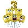 Cartoon SpongeBob Birthday Party Themed Disposable Tableware Balloon Set Party Hat Mask Napkin Horn Banner Backdrop Baby Shower