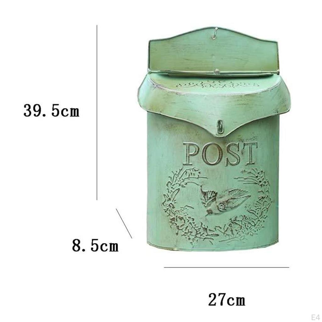 Classic Wall Mounted Mailbox for Home and Garden Decor