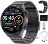 Smartwatch Herrenuhr mit Anrufen Induktion 1,5 Zoll 454x454 EKG PL