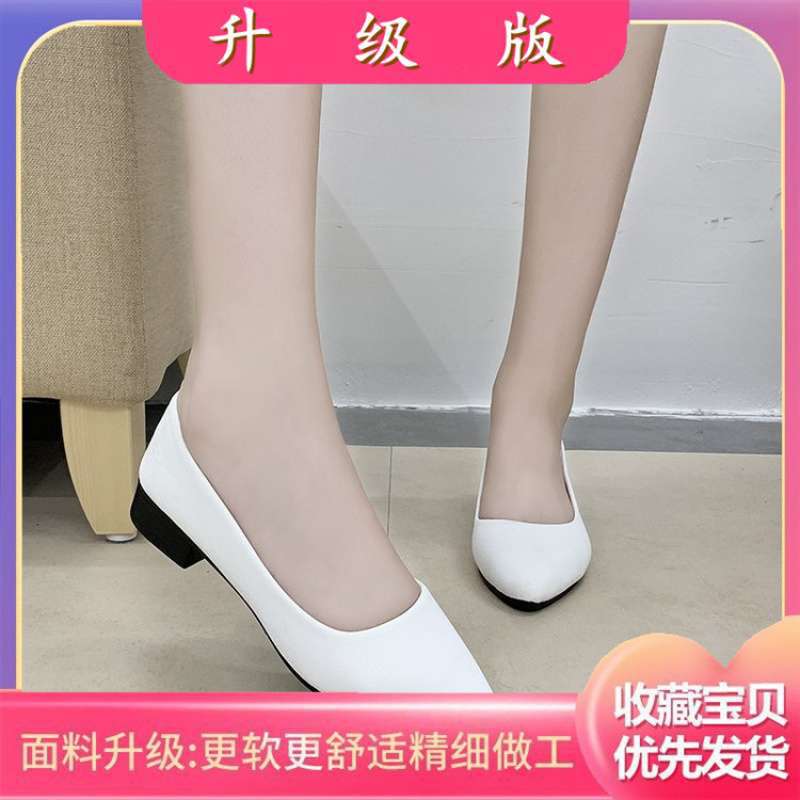 Medium heel stiletto high heels women's sandals 2025 summer new one-word buckle bow single shoes fairy style work shoes