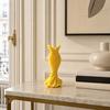 DYS 3D Printed Evening Gown Shaped Vase, Elegant Dress Sculpture Flower Pot, Minimalist Home Ornament for Entryway Side Cabinet