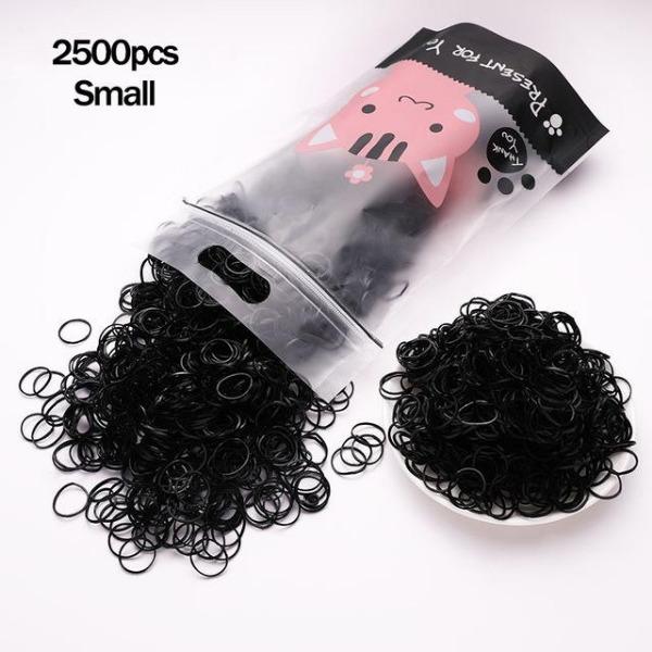 1000 teile/paket Mädchen Bunte Kleine Einweg Gummibänder Gummi Für Pferdeschwanz Halten Scrunchie Haarbänder Mode Haar Zubehör