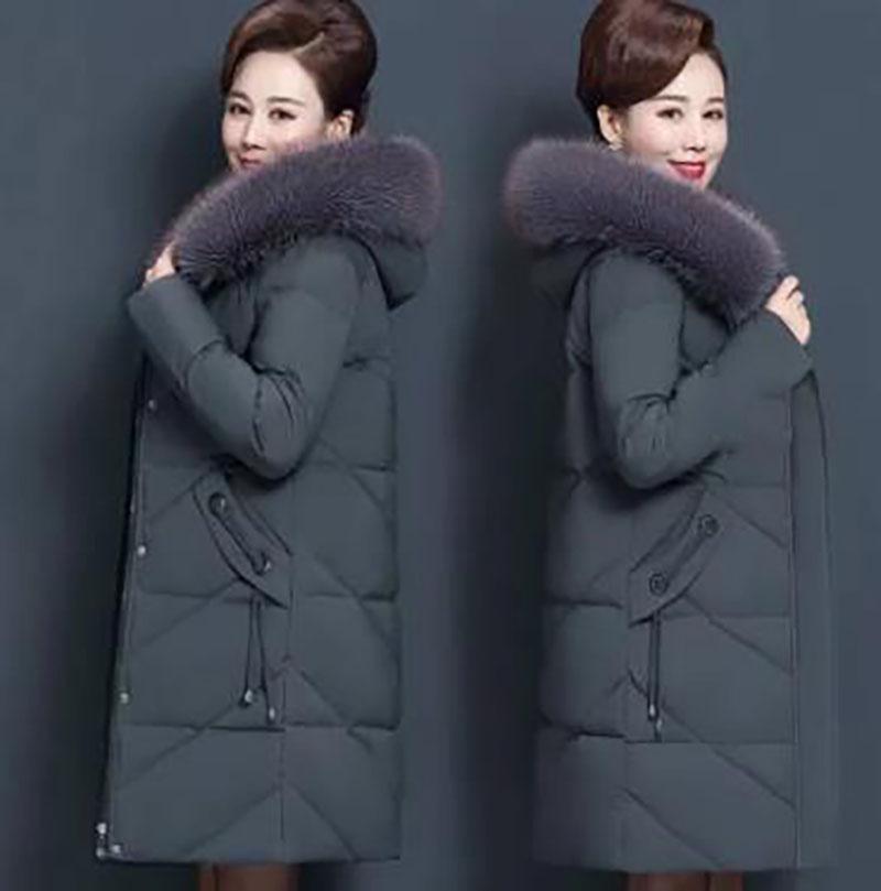 Middle Aged Women's Winter Coat Mother's Down Jackets Women Winter Padded Jackets Warm Thick Parkas