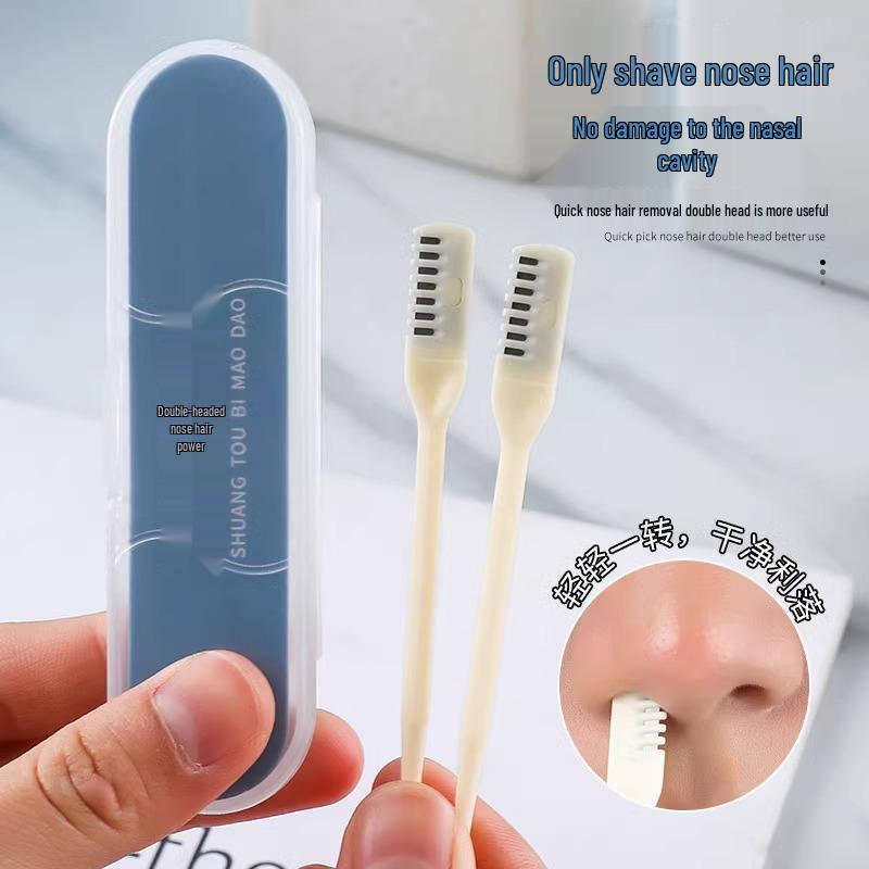 Double-Headed Manual Nose & Ear Hair Trimmer
