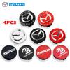 Coprimozzo Centrale Ruota Auto Coperchio Antipolvere Emblema Adesivo Ruota Accessori per Mazda 3 4 5 6 ATENZA Axela RX8 CX6 CX5 CX4 MX3 MX5