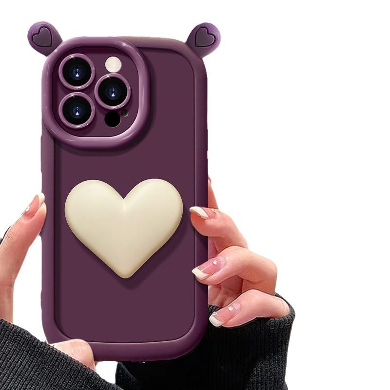 

Подходит для Apple 15pro Чехол для мобильного телефона iPhone 13/14promax Love Ear Doll 12 Силиконовый мягкий чехол Xs iPhone X