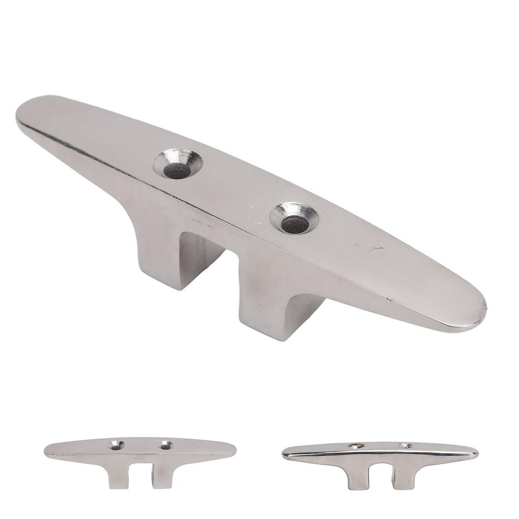 Boat Dock Cleat Stainless Steel Deck Rope Tie Down  Line Cleat Holder for Ship Marine