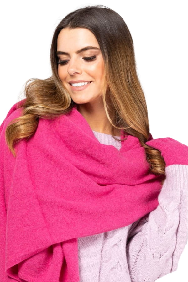 Scarf*01 Women' Winter Raspberry Color