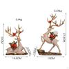 2Pcs Reindeer Statues Decorative Collectable Deer Figurine Lover Sculpture for Dining Room
