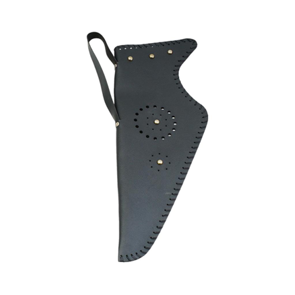 Traditional Bow Quiver Bag PU Archery Bow Storage Bag Wear Resist Rivet Bow Carry Shoulder Bag Bow Training Accessories