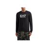 Emporio Armani EA7 Letter Logo Printed Slim Fit Long Sleeve T-Shirt Men tops Black 6DPT64-PJVQZ-1200