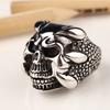 Retro Luminous Skull Wolf Stallone Suicide Squad Men's Jewelry Ring